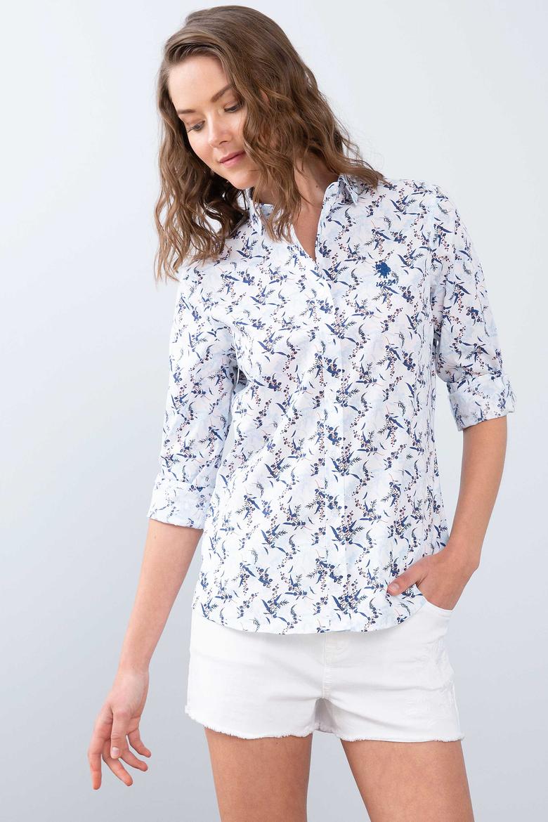 Kadın Mavi Gömlek Uzunkol - 50213840023