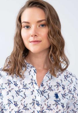 Kadın Mavi Gömlek Uzunkol - 50213840023