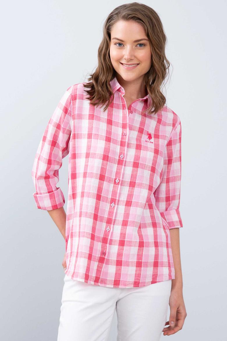 Kadın Pembe Gömlek Uzunkol - 50213896006