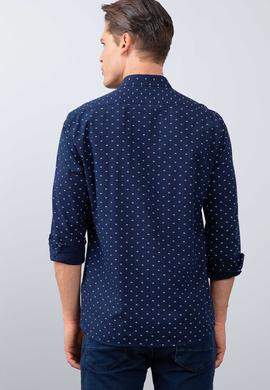 Erkek Lacivert Gömlek Uzunkol - 50213899008