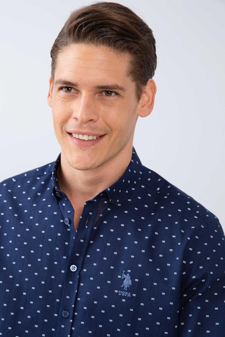 Erkek Lacivert Gömlek Uzunkol - 50213899008