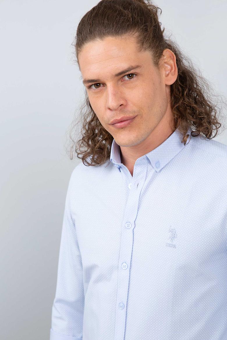 Erkek Mavi Gömlek Uzunkol - 50213920009