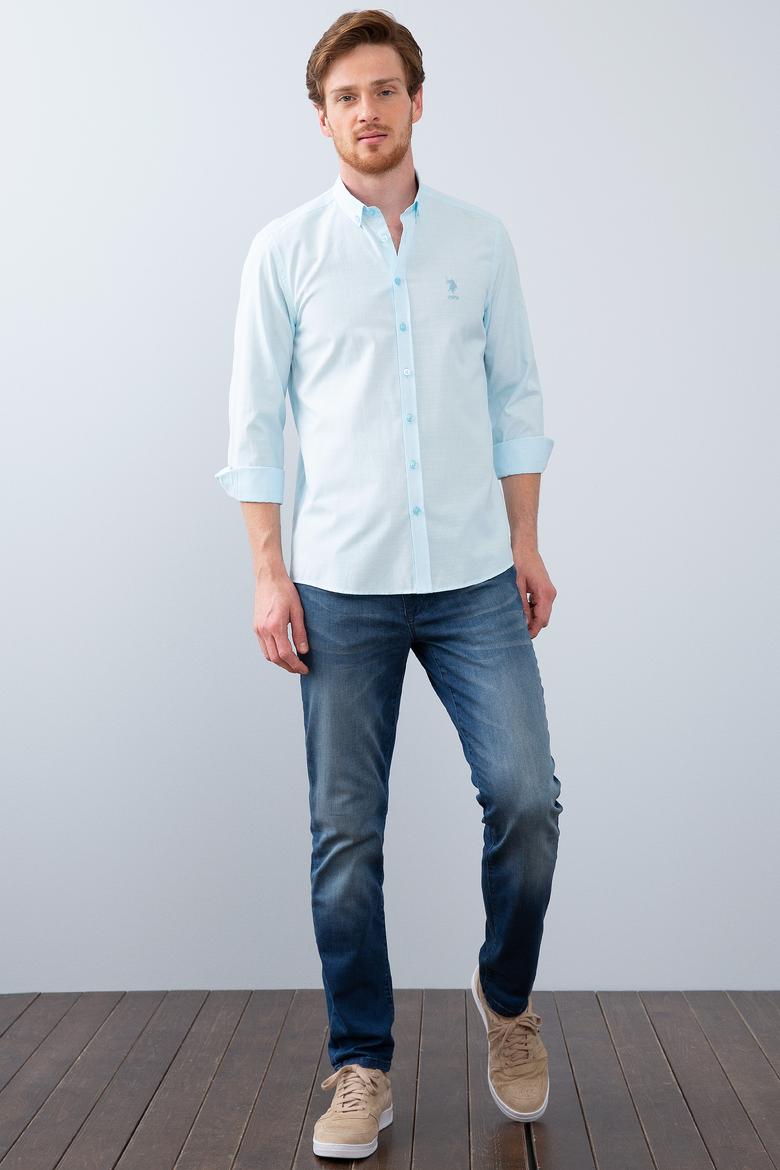 Erkek Yeşil Gömlek Uzunkol - 50214005011