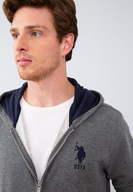 Erkek Antrasit Melanj Örme Hırka - 50207316027