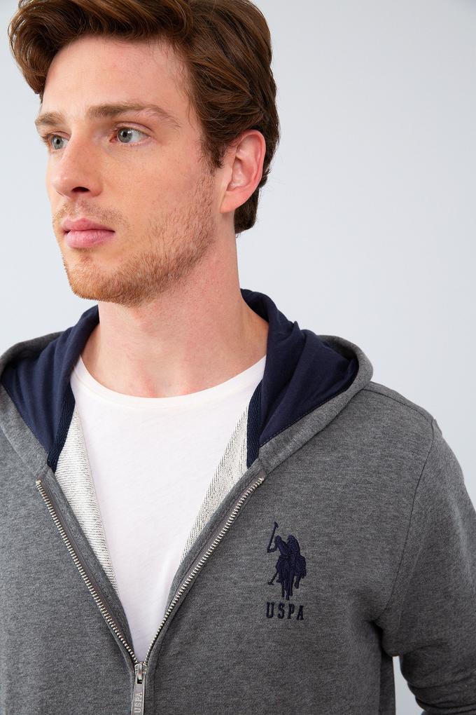 Erkek Antrasit Melanj Örme Hırka