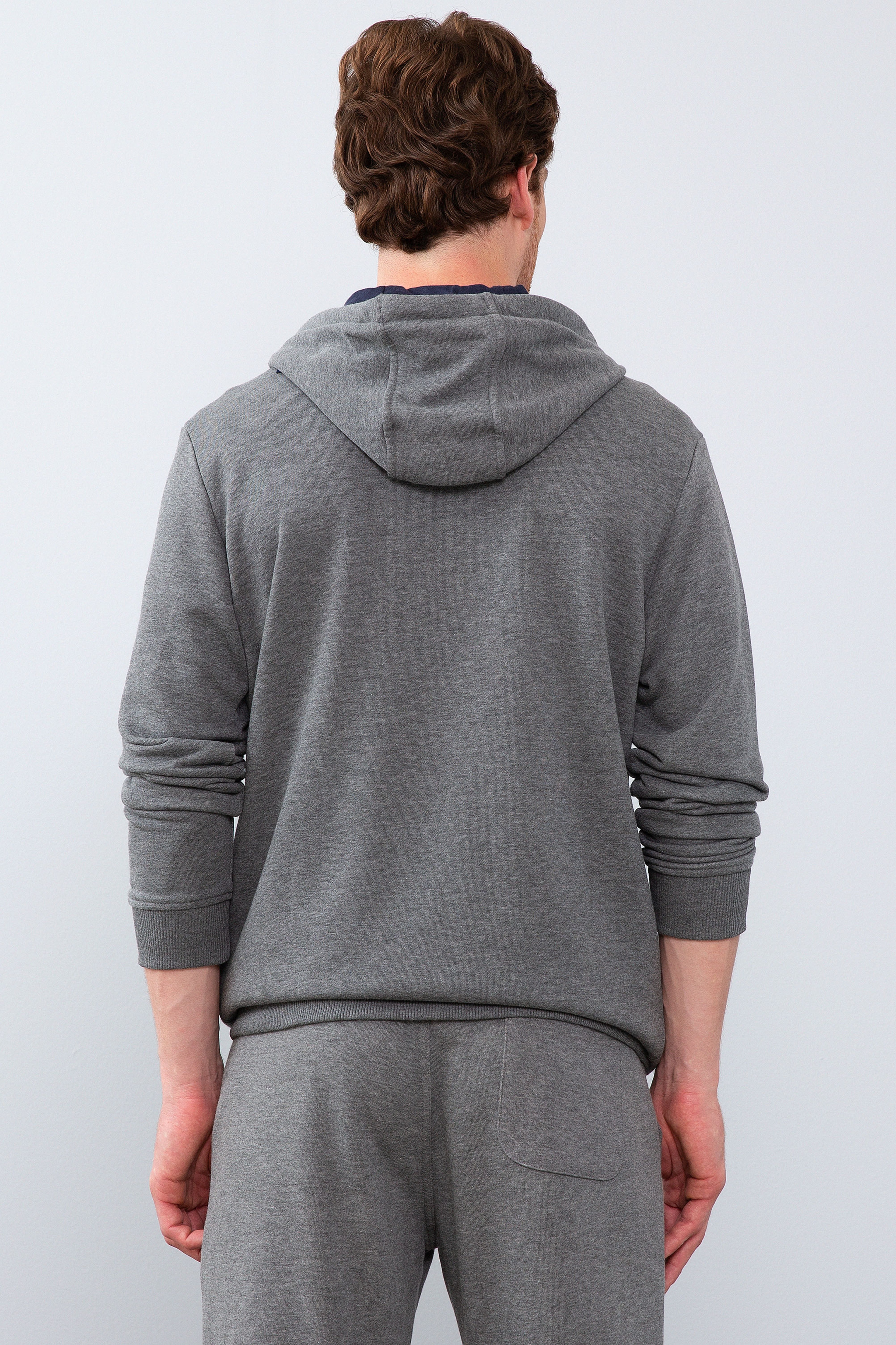 Erkek Antrasit Melanj Sweatshirt - Image 3