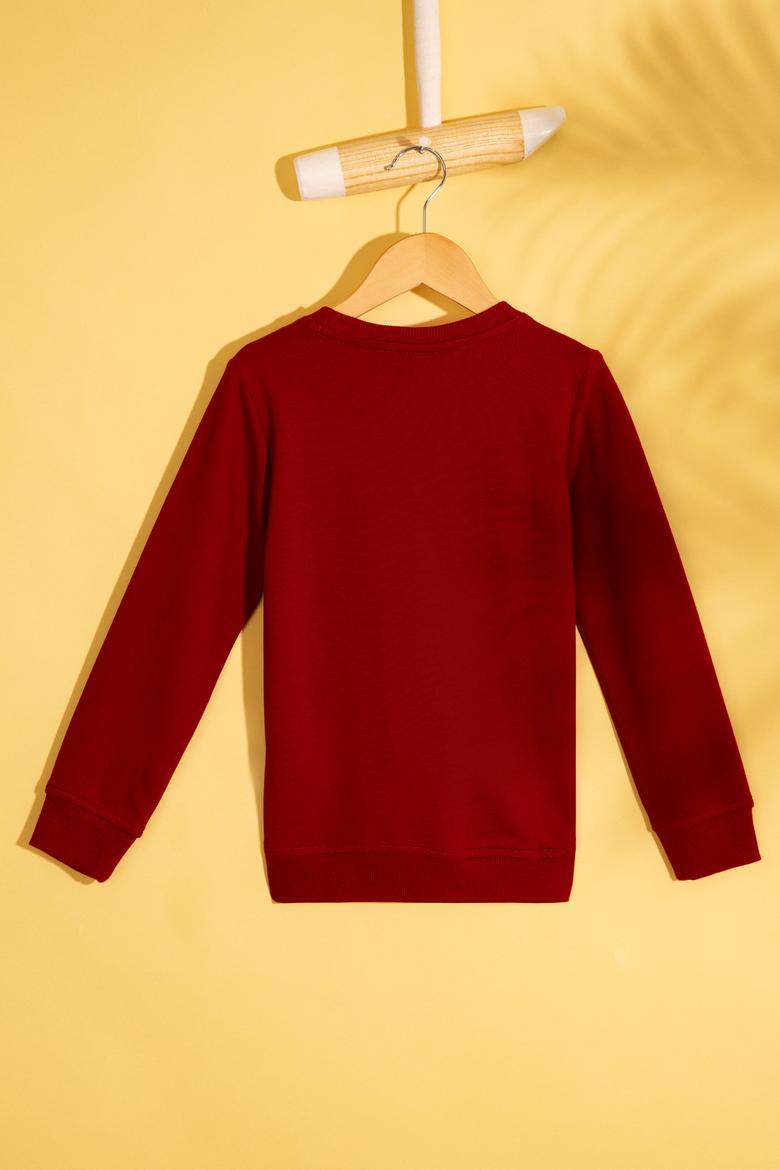 Çocuk Kırmızı Sweatshirt Basic - 50207319021