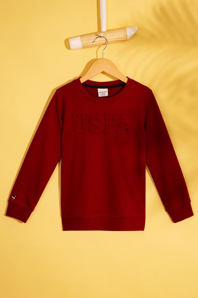 Çocuk Kırmızı Sweatshirt Basic