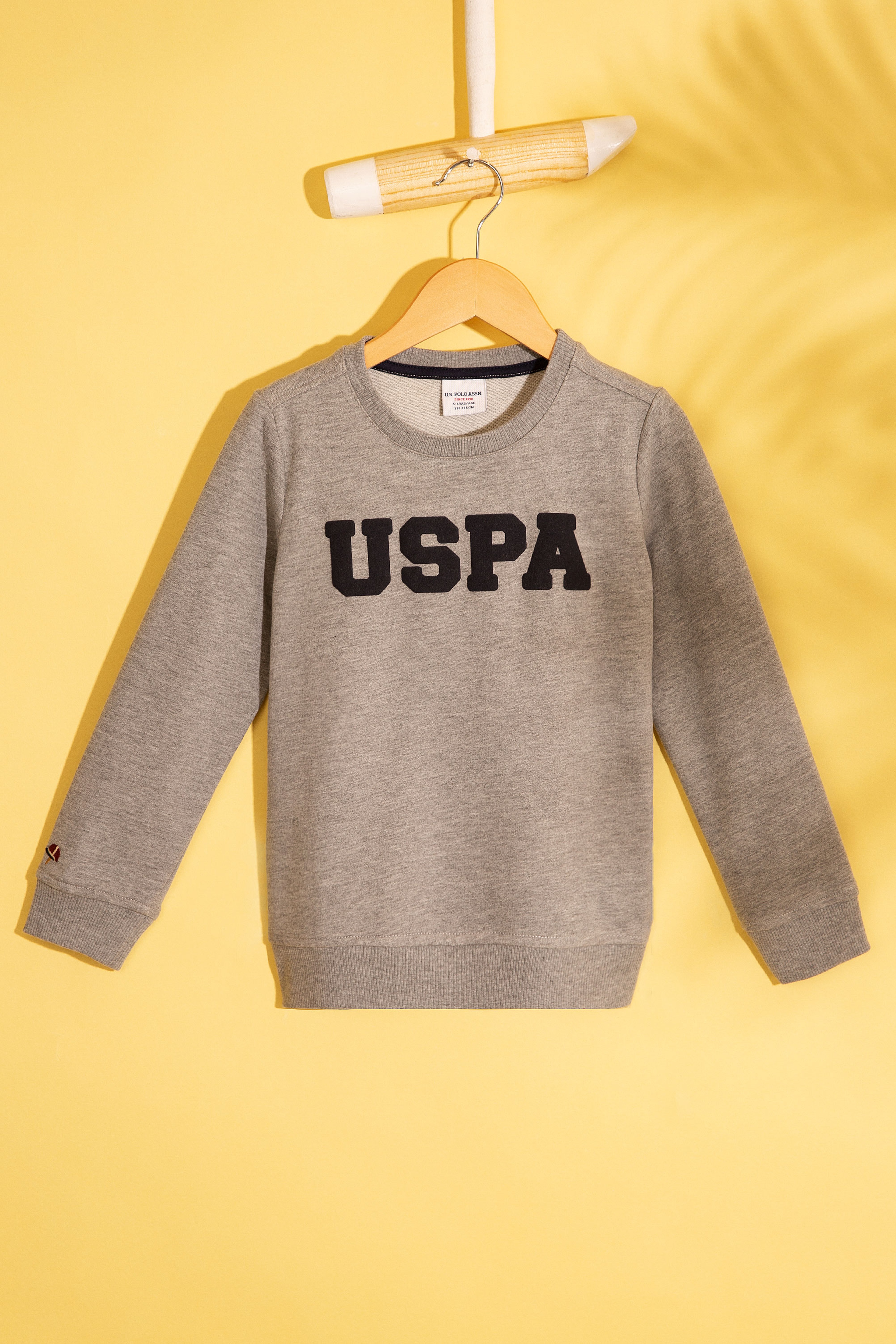 Çocuk Gri Sweatshirt Basic - Image 1