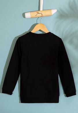 Çocuk Siyah Sweatshirt Basic - 50207327033
