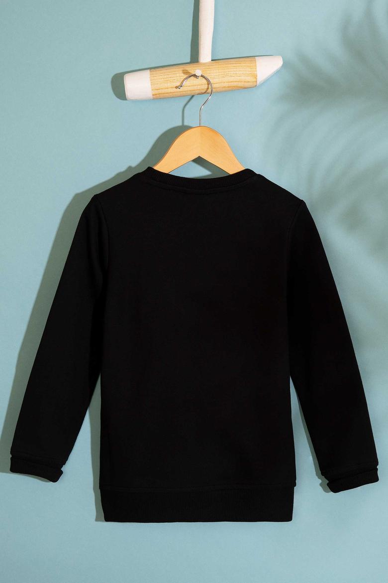Çocuk Siyah Sweatshirt Basic - 50207327033