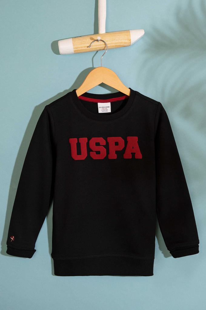 Çocuk Siyah Sweatshirt Basic