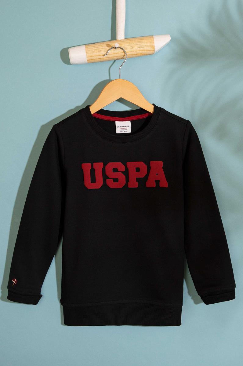 Çocuk Siyah Sweatshirt Basic