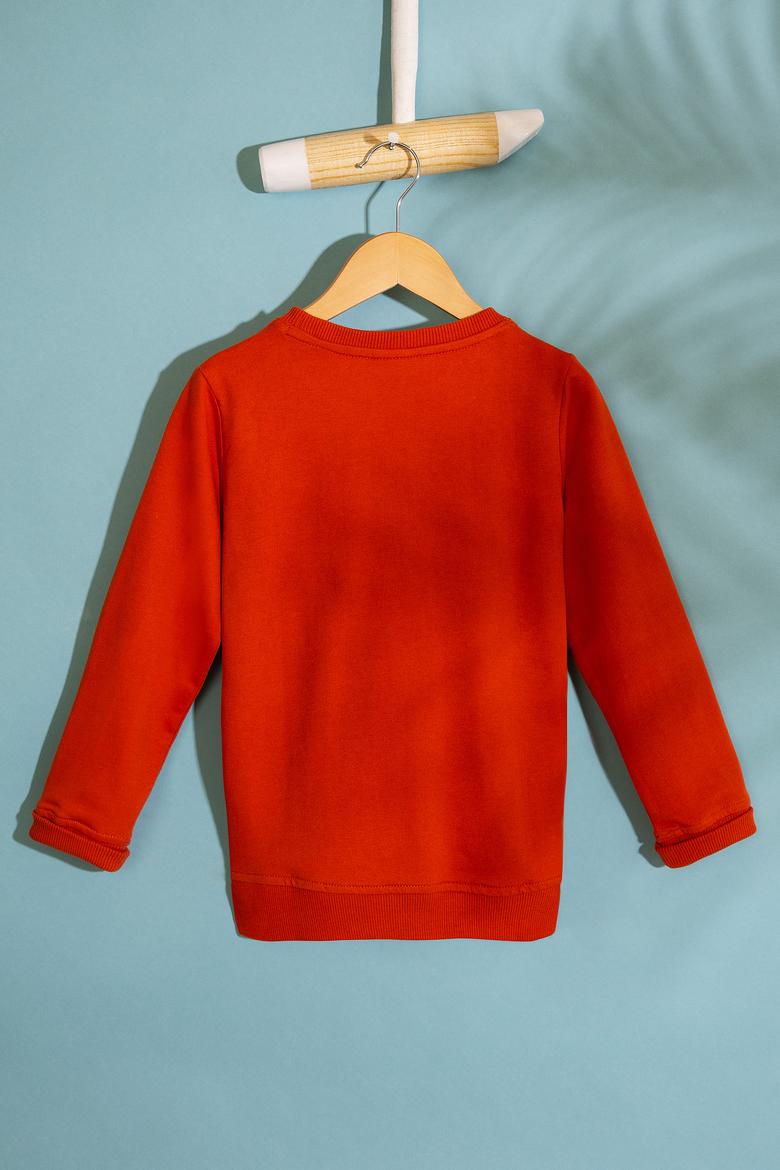 Çocuk Turuncu Sweatshirt Basic - 50207327080