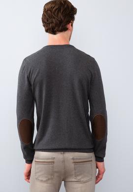 Erkek Antrasit Basic Kazak - 50207651025