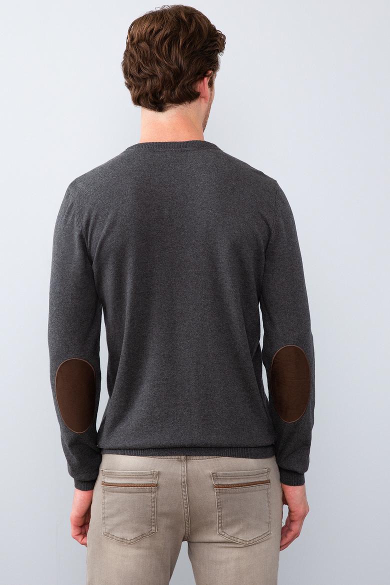 Erkek Antrasit Basic Kazak - 50207651025