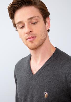 Erkek Antrasit Basic Kazak - 50207651025