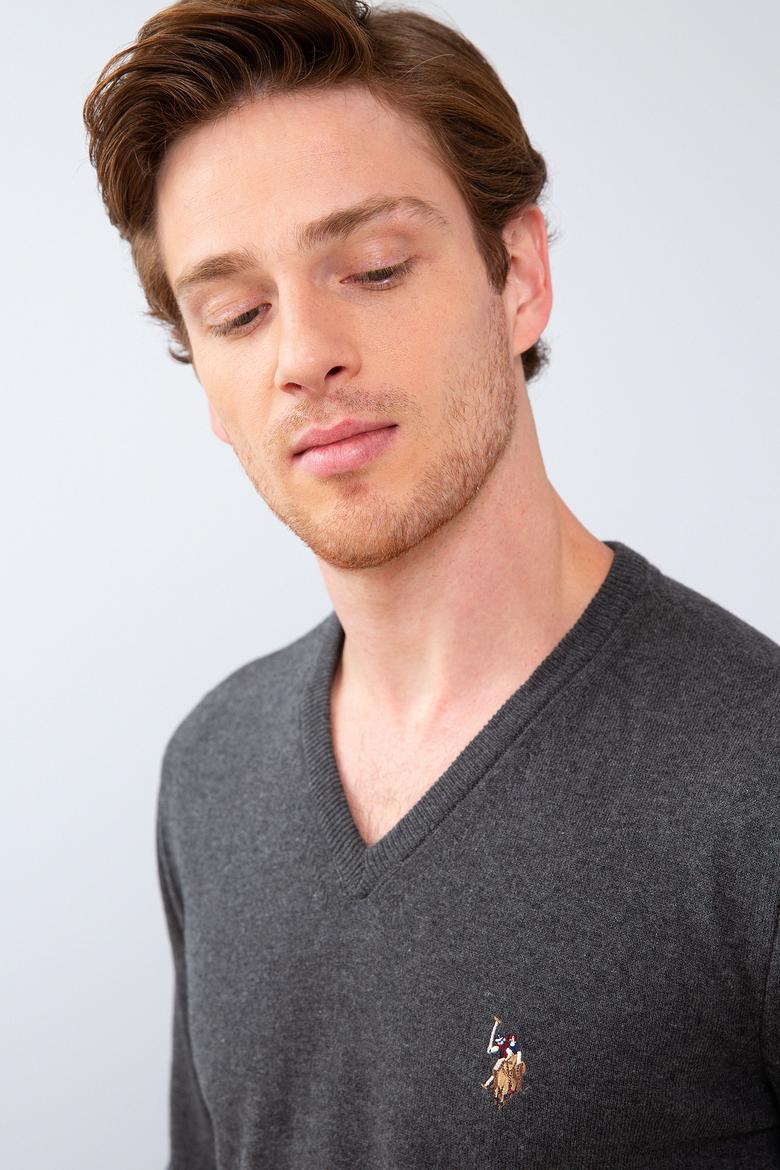 Erkek Antrasit Basic Kazak - 50207651025