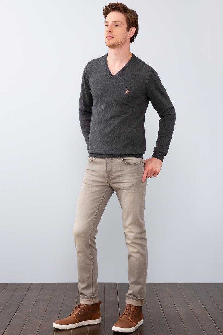 Erkek Antrasit Basic Kazak - 50207651025