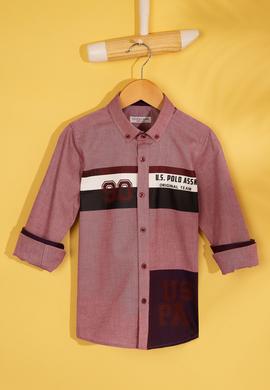 Erkek Çocuk Bordo Gömlek - 50208231014