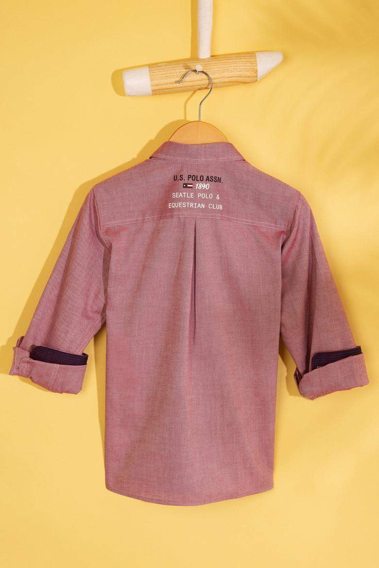 Erkek Çocuk Bordo Gömlek - 50208231014