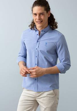 Erkek Mavi Gömlek Uzunkol - 50209038038
