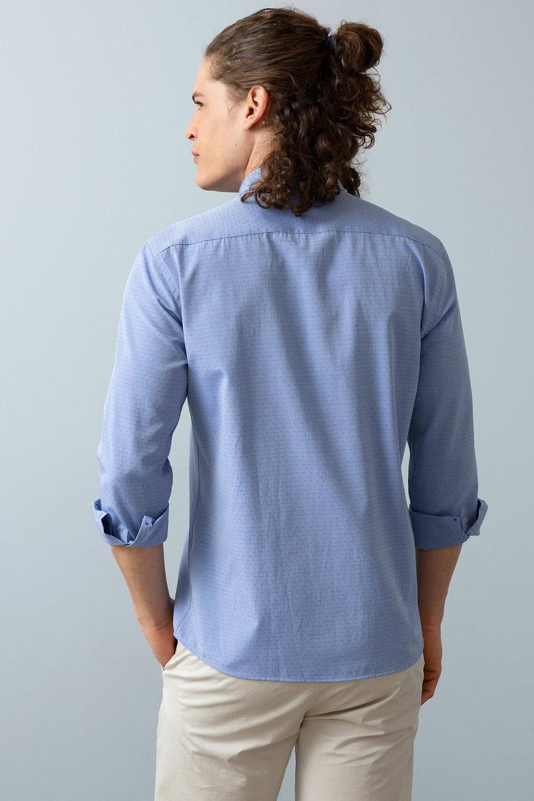 Erkek Mavi Gömlek Uzunkol - 50209038038