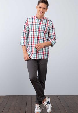 Erkek Kırmızı Gömlek Uzunkol - 50209056014