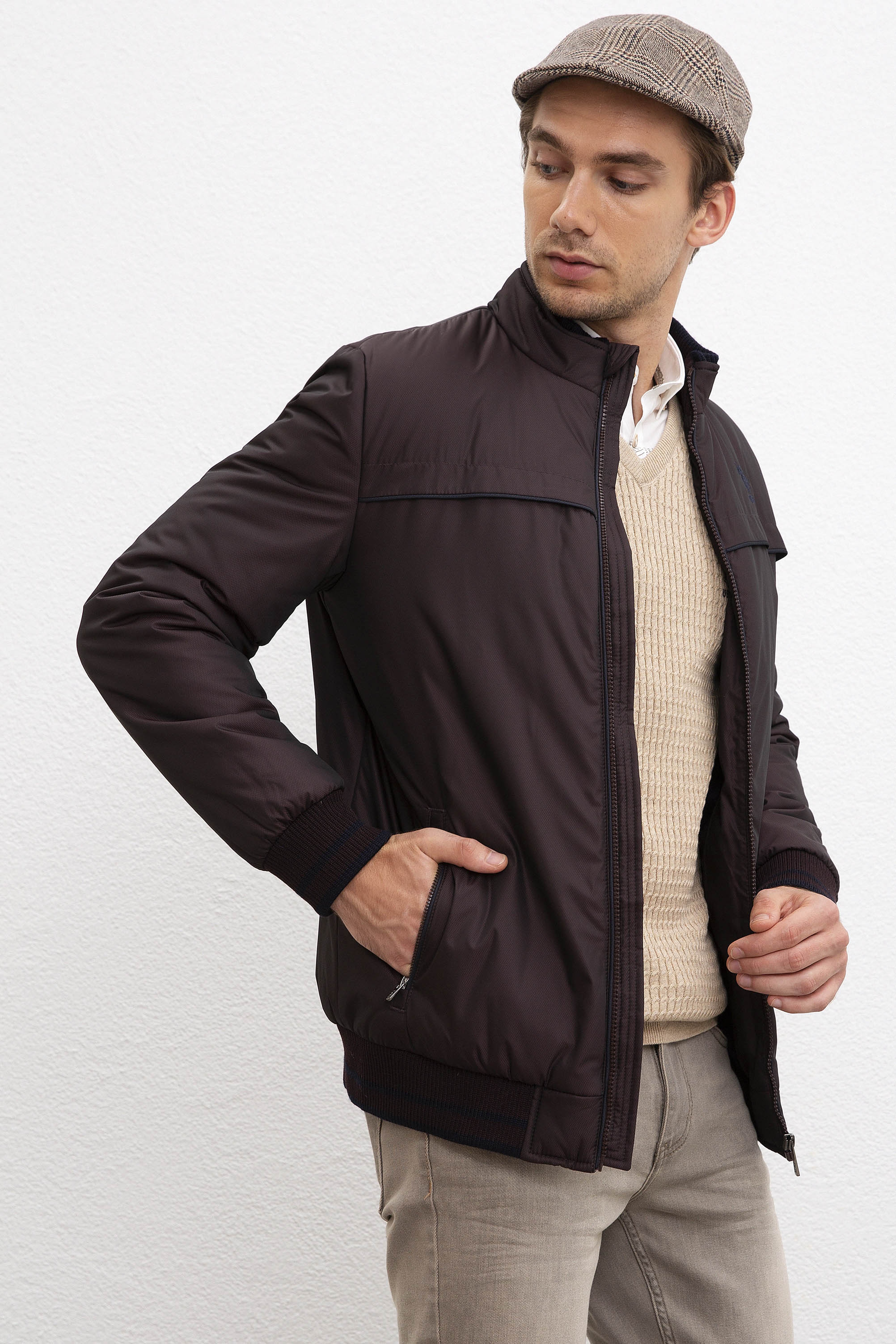 Erkek Bordo Mont