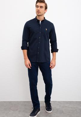 Erkek Lacivert Gömlek Uzunkol - 50207092019
