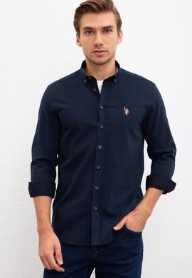 Erkek Lacivert Gömlek Uzunkol - 50207092019