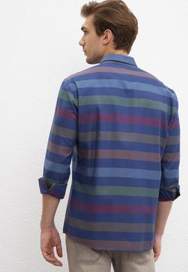 Erkek Lacivert Uzun Kollu Gömlek - 50207279006