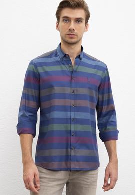 Erkek Lacivert Uzun Kollu Gömlek - 50207279006