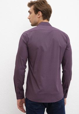 Erkek Bordo Uzun Kollu Gömlek - 50207284010