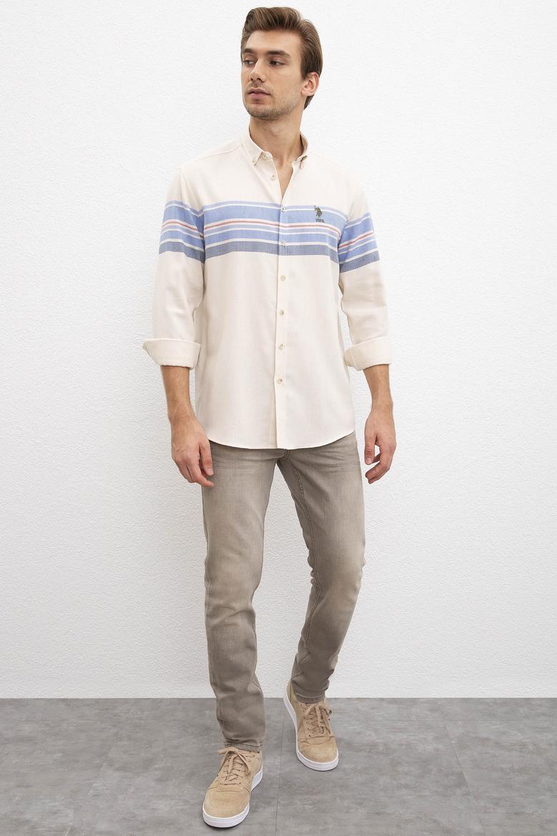 Erkek Ekru Gömlek Uzunkol - 50207288010