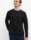 Erkek Siyah Bisiklet Yaka Sweatshirt Basic