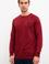 Erkek Bordo Bisiklet Yaka Sweatshirt Basic