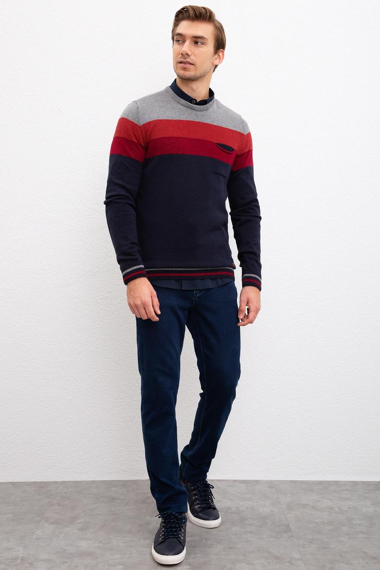 Erkek Lacivert Kazak - 50207540029