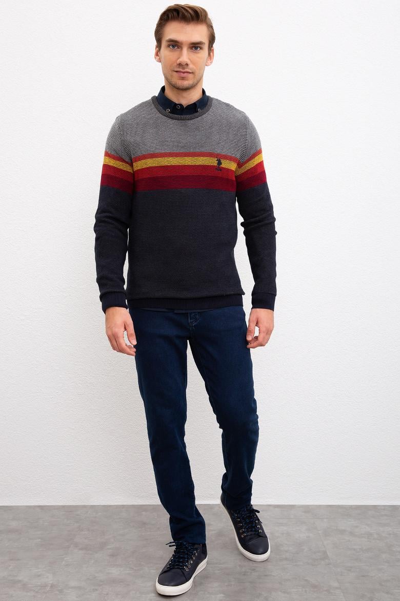 Erkek Lacivert Kazak - 50207630023