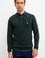 Erkek Koyu Yeşil V-Yaka Triko Kazak Basic