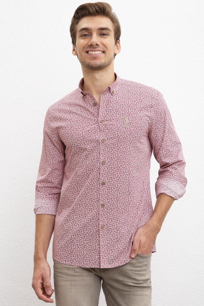 Erkek Bordo Gömlek