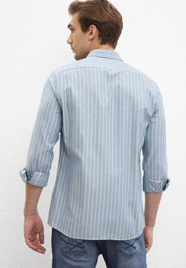 Erkek Mavi Gömlek Uzunkol - 50208273013