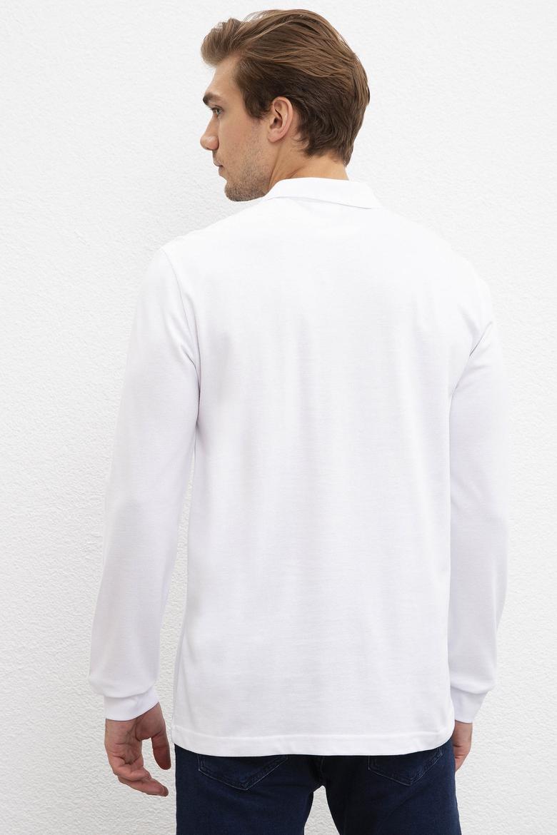 Erkek Beyaz Basic Sweatshirt - 50209199006