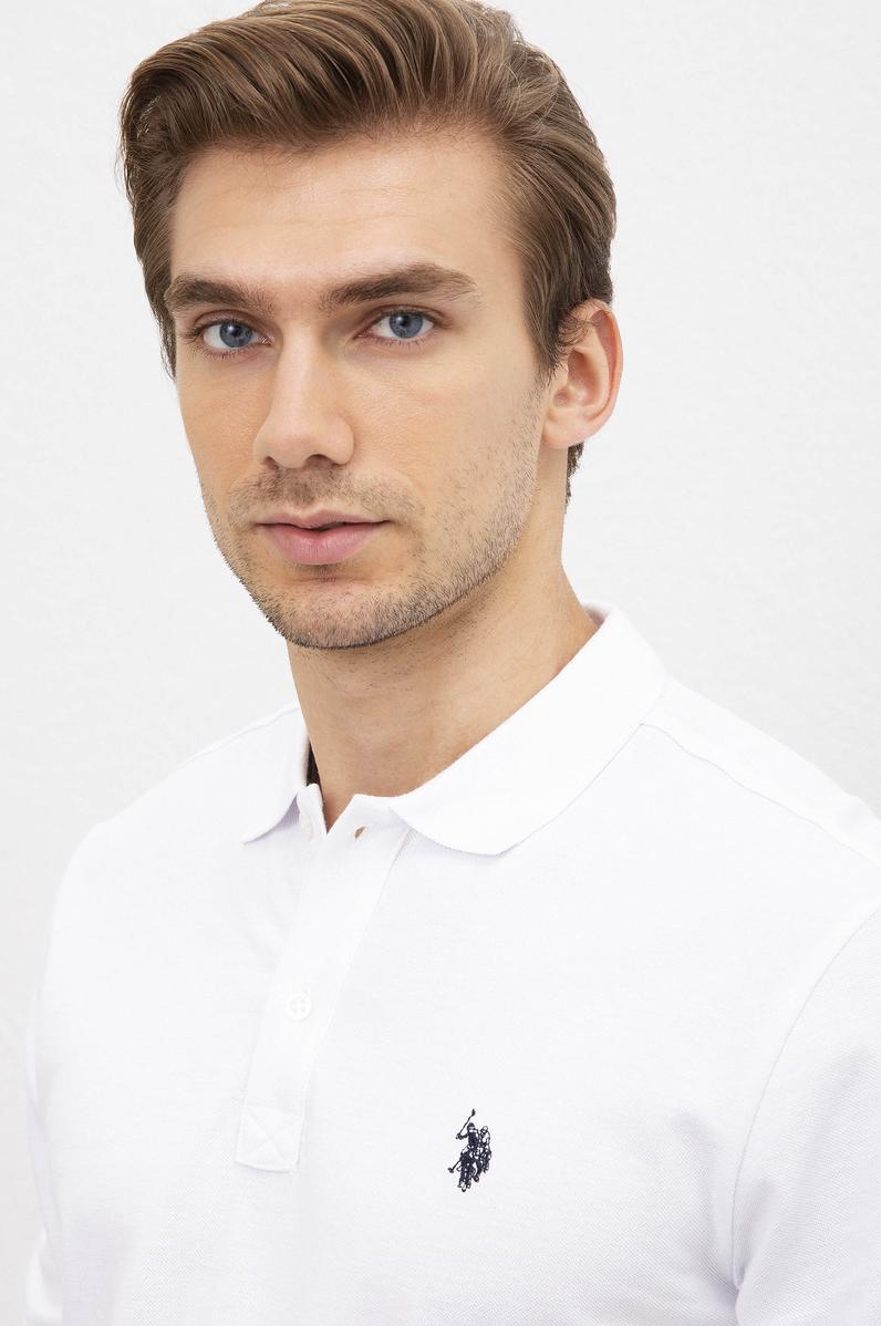 Erkek Beyaz Basic Sweatshirt