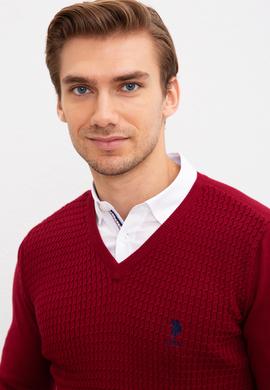 Erkek Bordo Basic Kazak - 50210287079