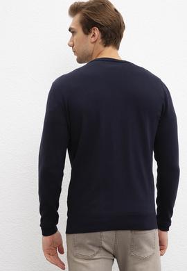 Erkek Lacivert Triko Hırka - 50211250009