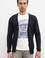 Erkek Lacivert  Triko Hırka