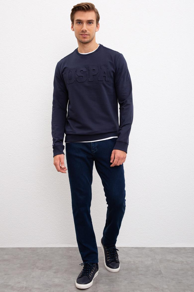 Erkek Lacivert Basic Sweatshirt - 50207326018