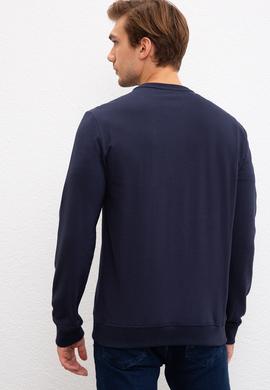 Erkek Lacivert Basic Sweatshirt - 50207326018