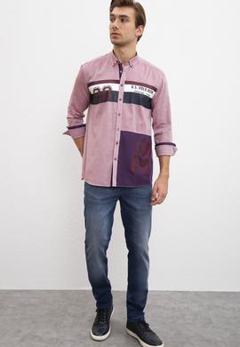 Erkek Bordo Gömlek - 50208305018